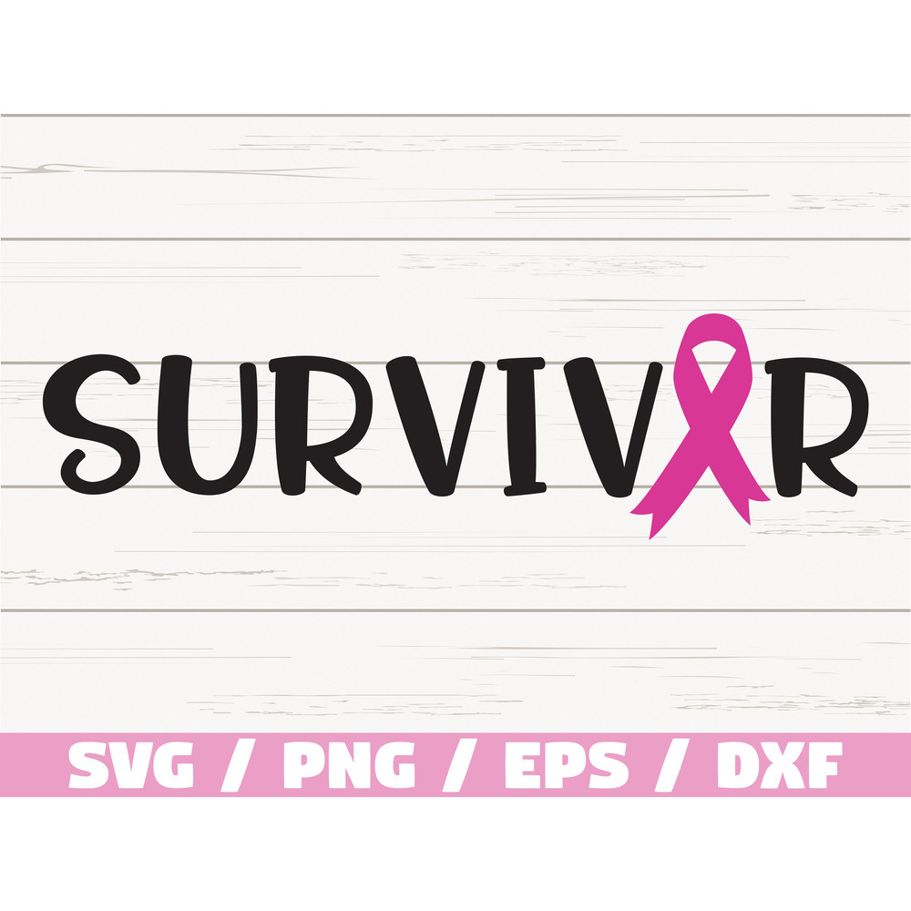 Survivor SVG  Cancer Ribbon svg  Awareness Ribbon svg  Cut File  Cricut  Commercial use  Silhouette  Breast cancer svg  Vector.jpg