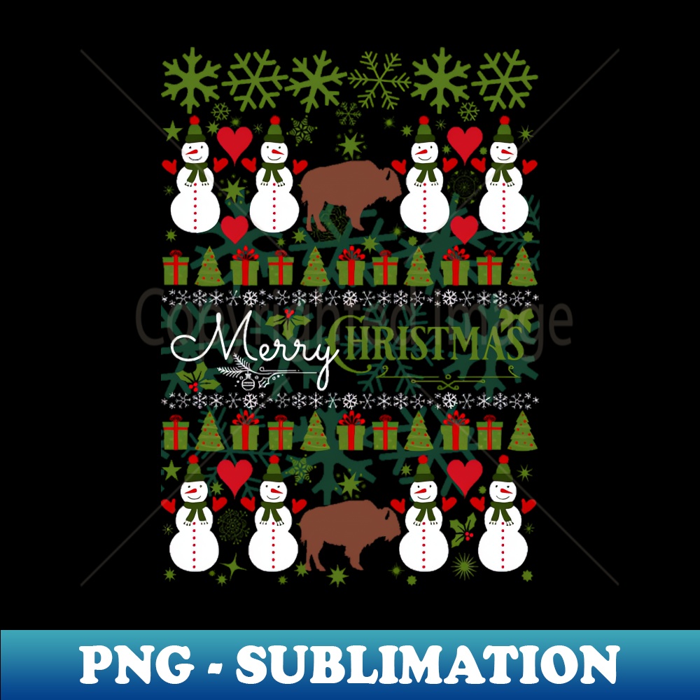 LW-20231117-1735_Bison Ugly Christmas Sweater Santa Bison Christmas Gift 3572.jpg