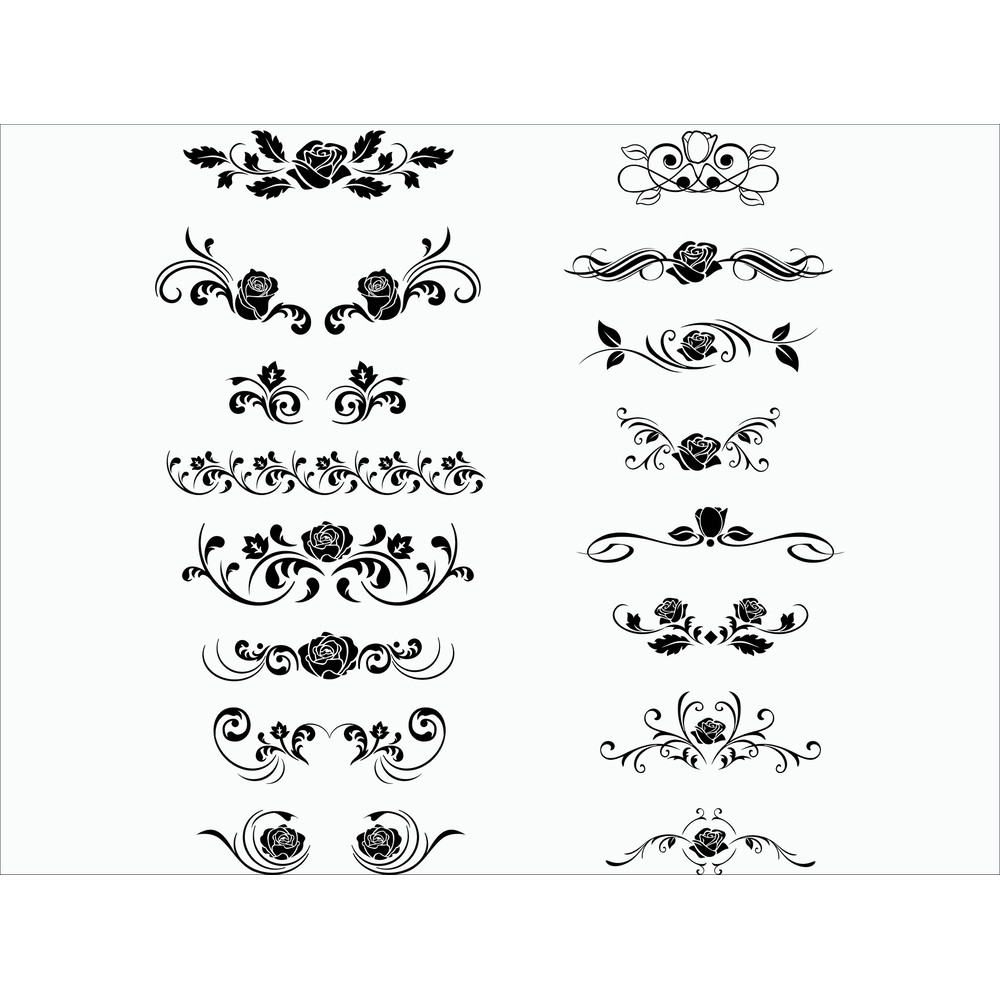 Text Dividers Page dividers Page Ornaments Printable decorative elements svg wedding invitation scrolls svg DigitalCircuit.jpg