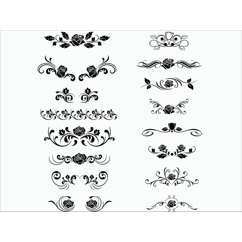 Text Dividers Page dividers Page Ornaments Printable decorative elements svg wedding invitation scrolls svg DigitalCircuit.jpg