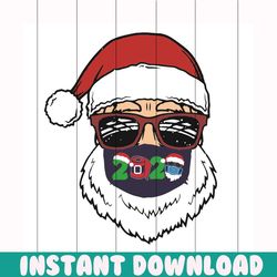 santa face wearing glasses svg, christmas svg, santa face wearing glasses svg, santa face svg, funny santa svg, santa we
