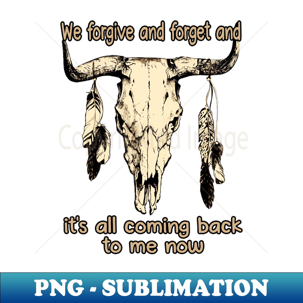 OH-20231117-15393_We forgive and forget and its all coming back to me now Cow Skull Graphic Feathers Musics 3314.jpg