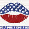 USA Lips Kiss SVG Cut File Clip art Commercial use Instant Download Silhouette 4th of July Independence Day Patriotic SVG.jpg