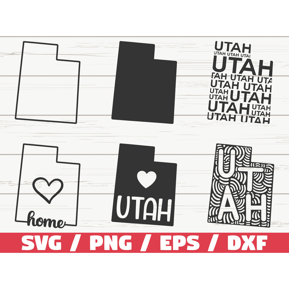 Utah State SVG Cut File Cricut Clip art Commercial use Silhouette Utah SVG Utah Home Svg Utah Outline UT Svg.jpg