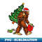 PZ-20231117-1644_Bigfoot Carrying Christmas Tree Sasquatch Believer Pajama 9402.jpg
