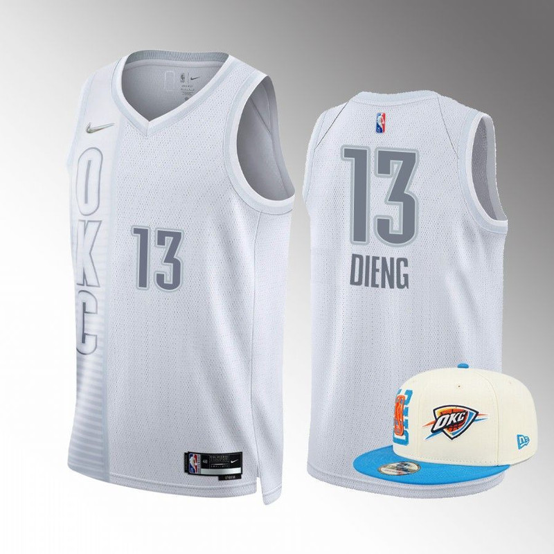 Oklahoma City Thunder Ousmane Dieng White City Jersey.jpg