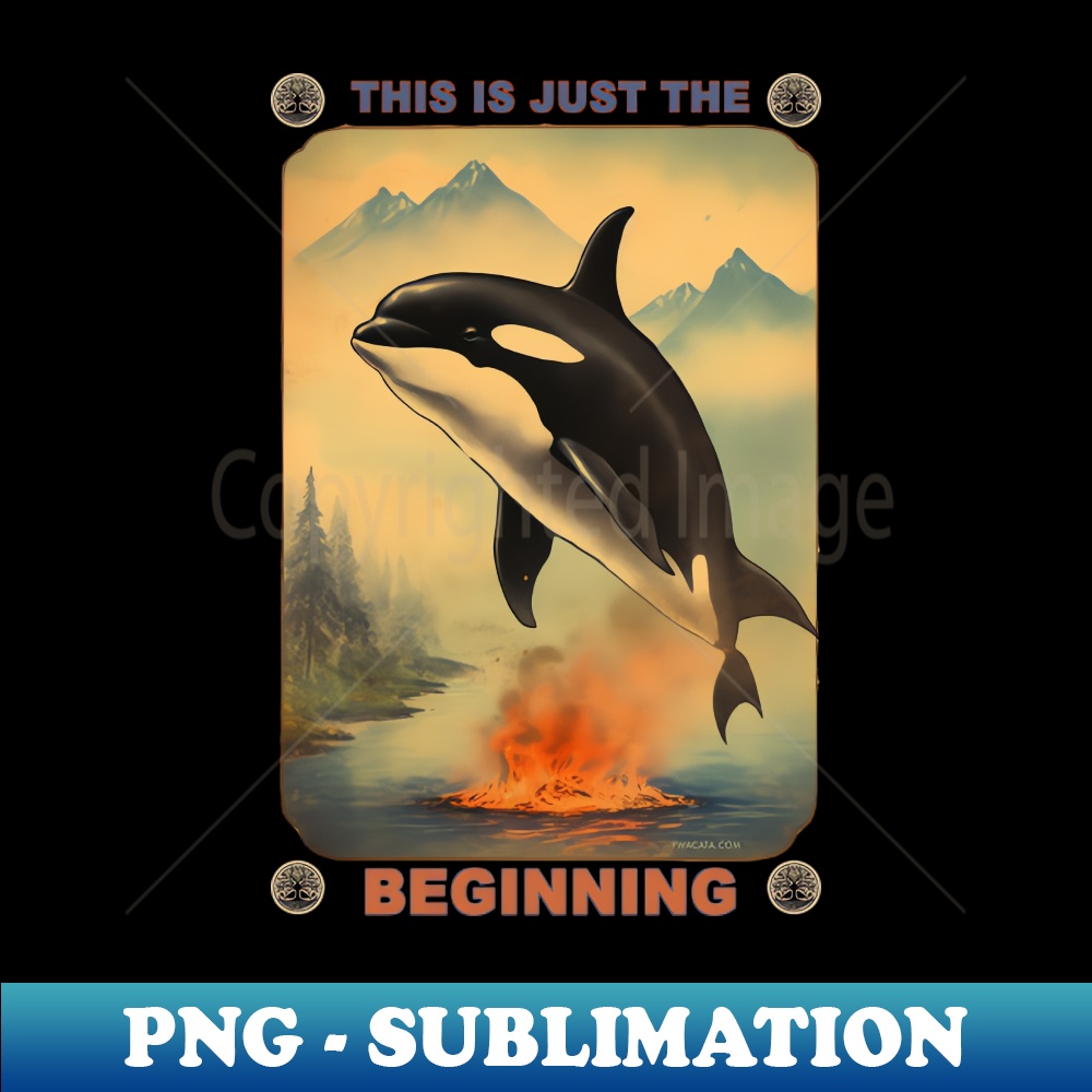 QX-20231117-14379_THIS IS JUST THE BEGINNING Tshirt LOL Killer Whale Blow Hole Tee Sealife Marine Ocean Dolphin Top Comfort Colors Oversized Unisex Fit 6131.jpg