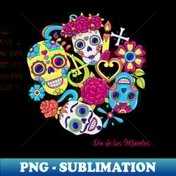 dia de los muertos - instant png sublimation download - bold & eye-catching