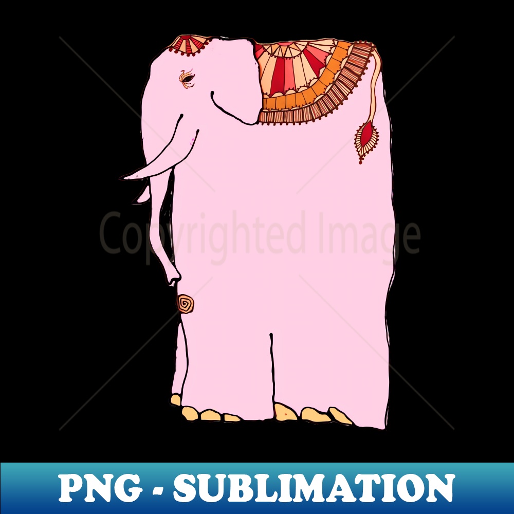 RM-20231117-4773_Fanciful pink elephant wearing colorful blanket - for those who say I Love Elephants 8992.jpg