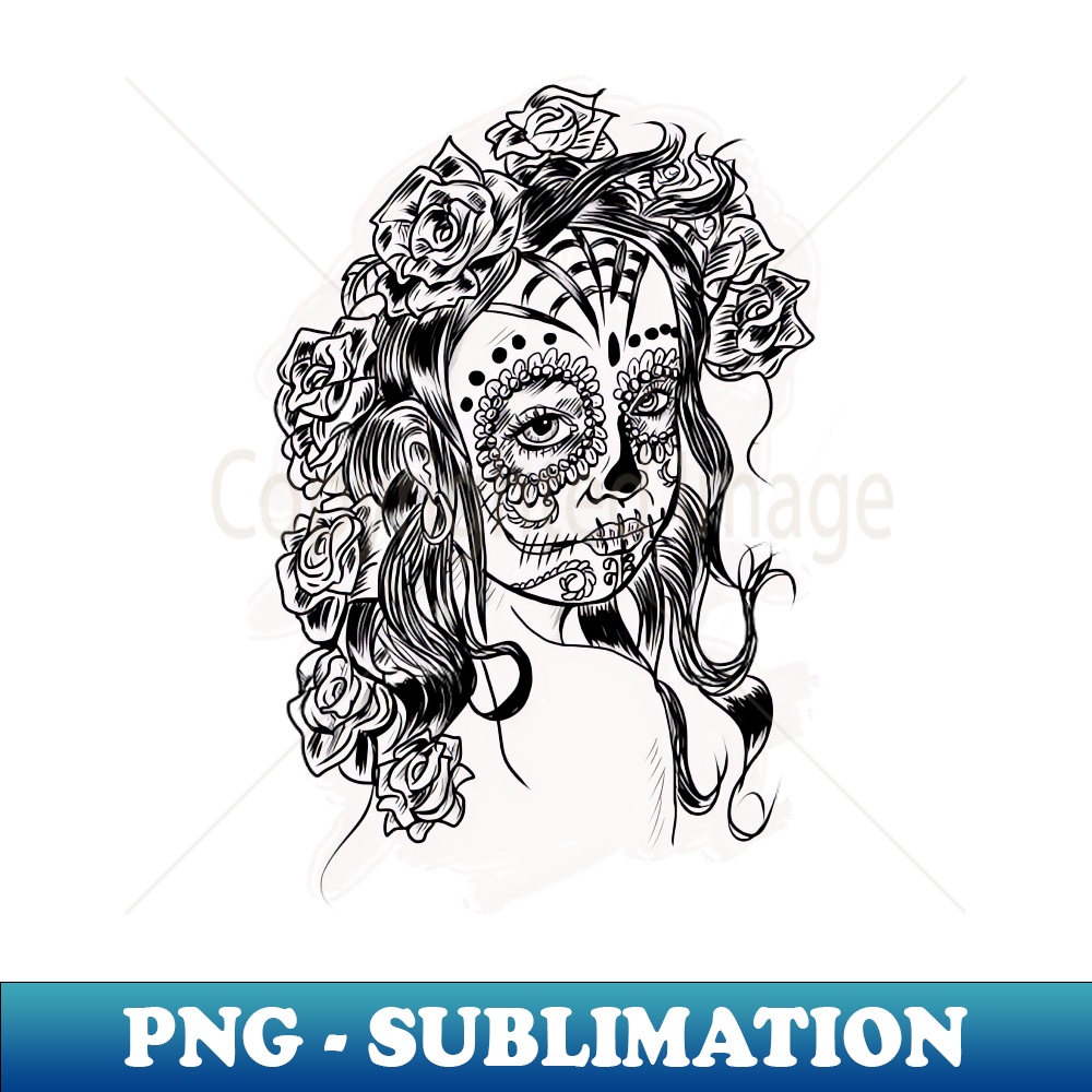 SI-20231117-13284_Sugar Skull - Day of The Dead Cartoon Girl 1369.jpg