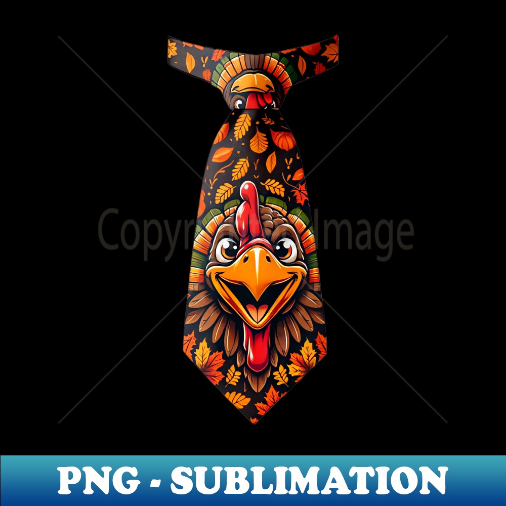 TO-20231117-5361_Funny Thanksgiving Tie with Turkey for Family Dinner 7132.jpg