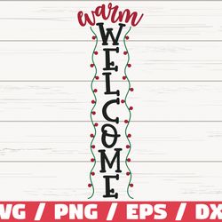 warm welcome svg, cut file, cricut, commercial use