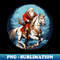 UA-20231117-3256_Cowboy Santa Riding A Horse Christmas Funny 7251.jpg