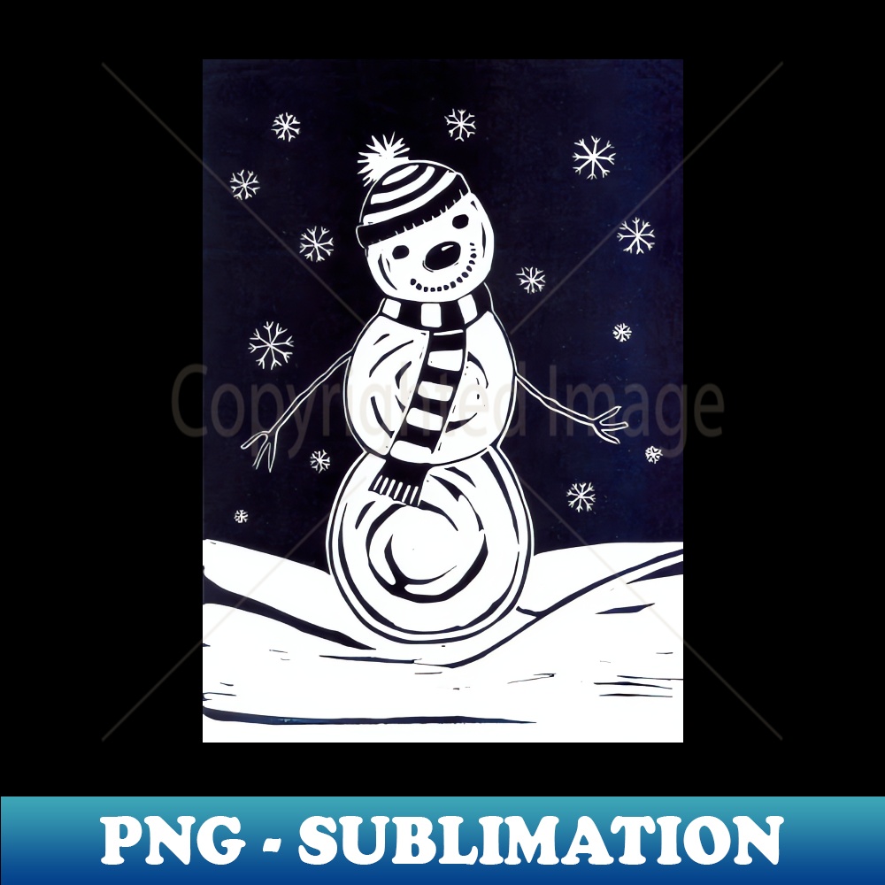 UH-20231117-2803_Christmas Snowman Linocut 1124.jpg
