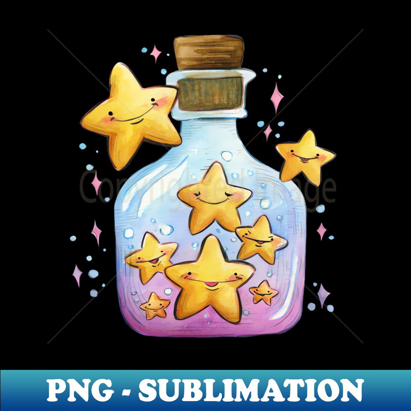 US-20231117-4717_Fairy Bottle Little happy stars watercolour painting 8969.jpg