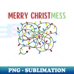 merry christmess tangled lights - png transparent digital download file for sublimation - spice up your sublimation projects