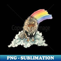 misha pomeranian puppy watercolour design - exclusive png sublimation download - fashionable and fearless