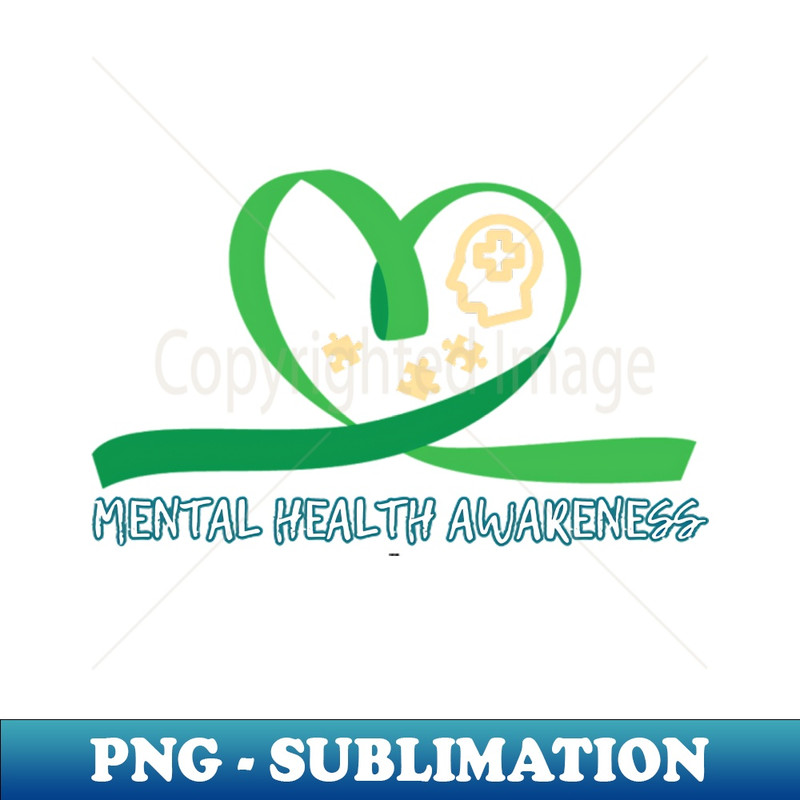 WF-20231117-9297_Mental Health Awareness Heart shape Green Ribbon Cross Puzzles 5291.jpg