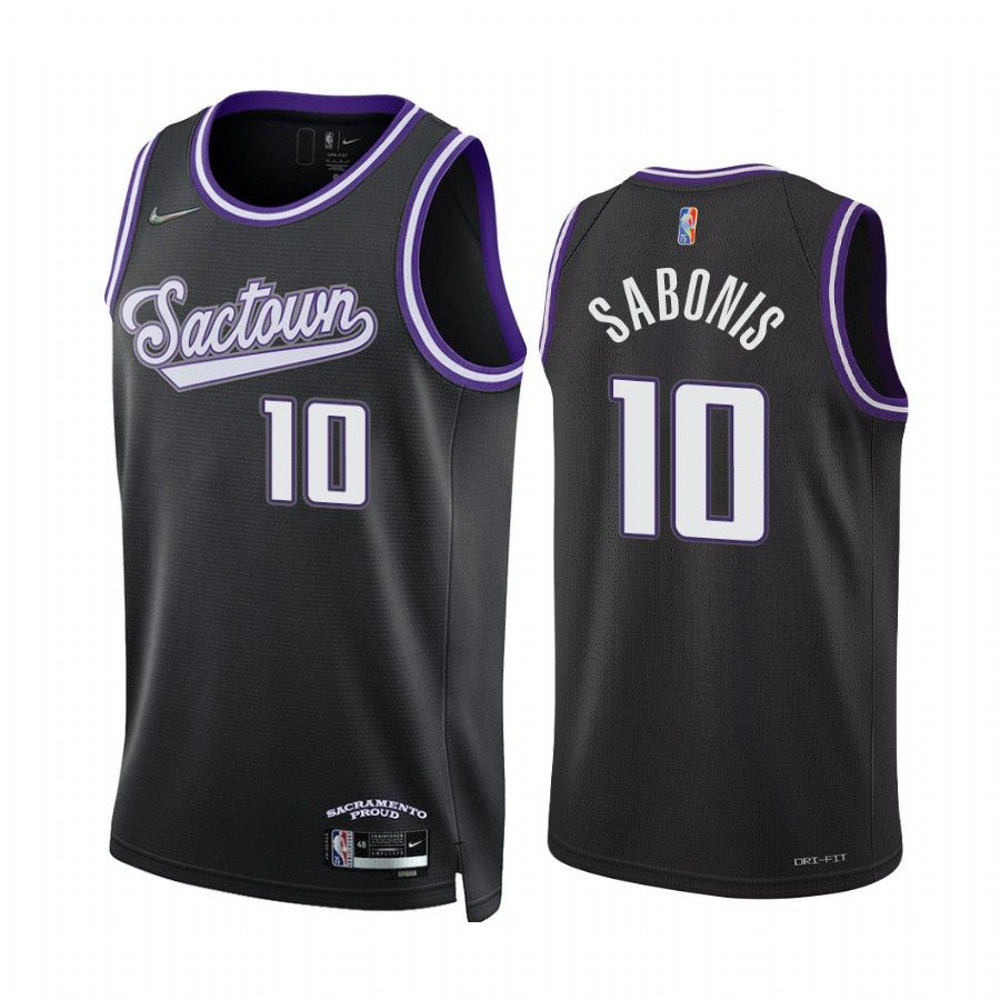 Sacramento Kings Domantas Sabonis 75th Anniversary City Black Jersey.jpg