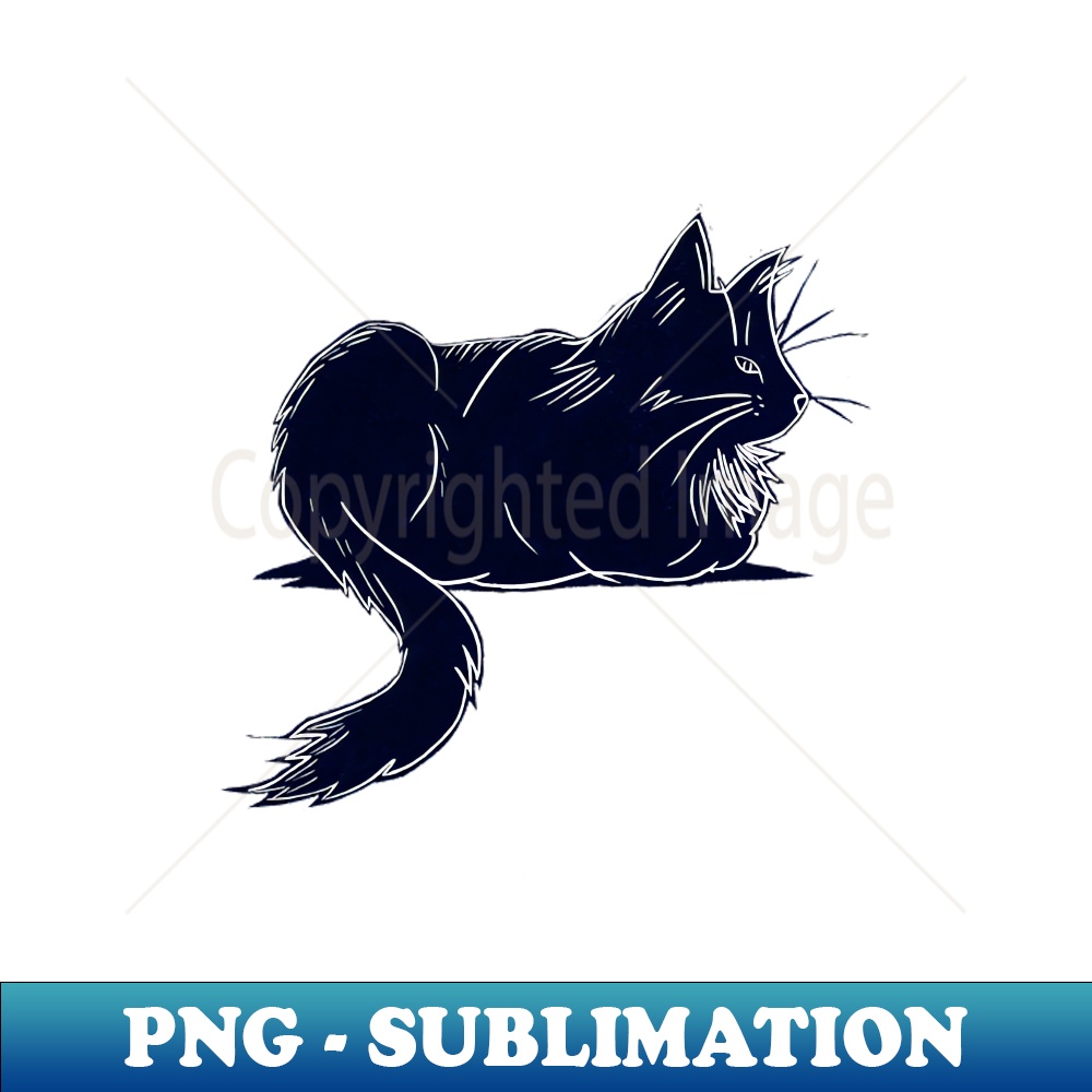 ZY-20231117-1772_Black Maine Coon Cat Linocut 1496.jpg