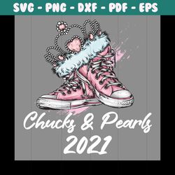 chucks and peals 2021 svg, trending svg, kamala harris svg, vp 2021 svg, madam vp svg, chucks and pearls, converse svg,