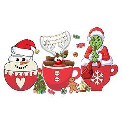 Grinch Christmas Coffee Png, Coffee Png, Merry Xmas Png, Christmas Inspired Coffee, Christmas Latte Png Instant Download