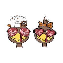 thanksgiving turkey gobble svg cutting digital file