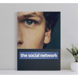 the social network movie poster, wall art film