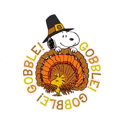 thanksgiving gobble snoopy and woodstock svg cricut files