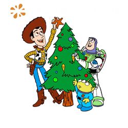 Christmas Toy Story Woody And Buzz Lightyear SVG File