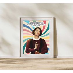 fleabag poster, phoebe bridgers poster, minimalist movie poster,