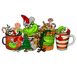 grinch christmas coffee png, coffee png, merry xmas png, christmas inspired coffee, christmas latte png instant download