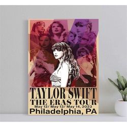 taylor swift eras tour poster, vintage poster, music