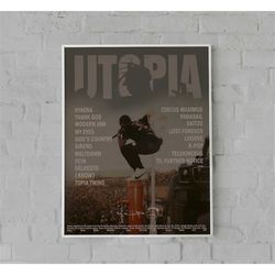 travis scott utopia poster, travis scott posters, utopia