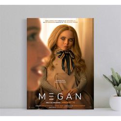 megan movie poster, wall art film print, art