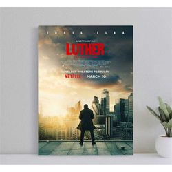 luther the fallen sun movie poster, wall art