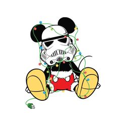 disney mickey mouse stormtrooper christmas light svg file