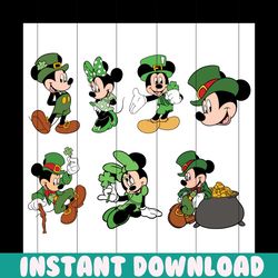st patrick mickey svg bundle, patrick svg, st patrick mickey, st patrick day svg, disney st patrick, minnie st patrick,