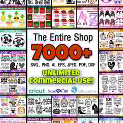 7000 mega svg bundle, 7000 designs, t shirt designs svg, all in one svg bundle, big svg bundle, cut files for cricut, si