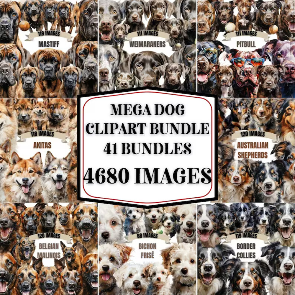 DOG CLIPART MEGA Bundle 5022x Png - 42 Breeds Watercolor - Dog L ( (8).jpg
