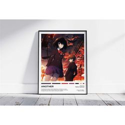 anime manga poster, minimalist anime poster, retro vintage