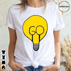 yellow art light bulb go doristino trending style