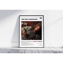the big lebowski poster, coen brothers, minimalist movie