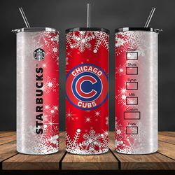 chicago cubs png, christmas coffee mlb tumbler png, mlb christmas tumbler png, mlb baseball 50