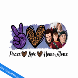 peace love home alone movies png
