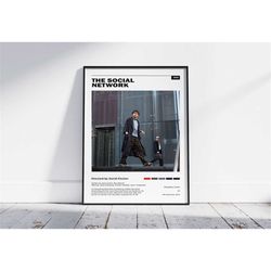 the social network poster, david fincher, minimalist movie