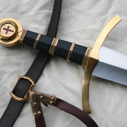 medieval knights sword, handmade sword, knights templar swords, gift for him, birthday gift, wedding gift, groomsmen gif