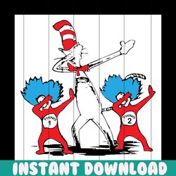 thing 1 and thing 2 dabbing svg, dr seuss svg, cat in the hat svg, thing 1 and thing 2, dabbing dr seuss, dabbing svg, d