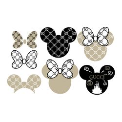 gucci mickey minnie mouse head bundle svg, brand svg, gucci svg, fashion logo svg, brand logo svg, digital download