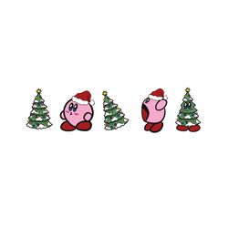 funny kirby christmas tree svg graphic design file